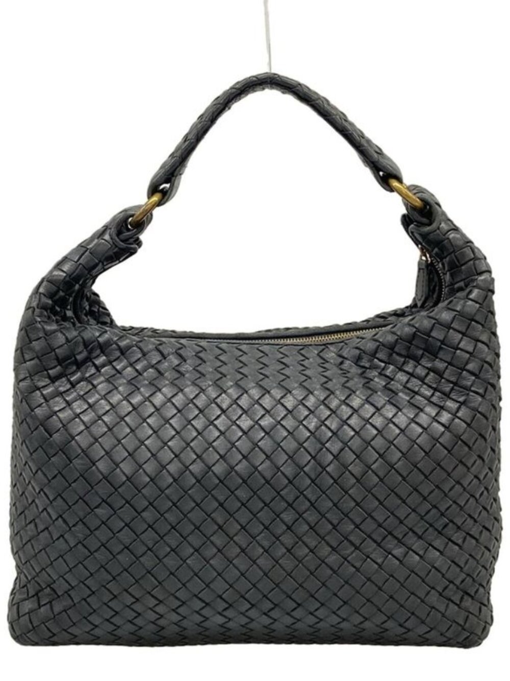 ★SOLD★ Bottega Veneta Shoulder Bag Sloane Intrecciato Black Leather - Picture 3 of 15